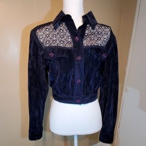 Lorraine Wardy Crushed Velvet  Jacket